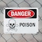 Signmission Poison Danger Sign, Plastic, 10in W x 7in L, 2PK OS-2PACK-DS-P-710-L-1531 - alternate 3